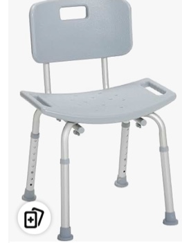 Bath SafetyBenches/Stools Product Description: Bath Bench, w/Back, KD,RTL,1 EA