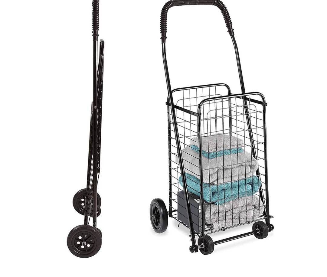 Dmi Folding Shopping Cart Black Four Wheeled 640-8213-0200