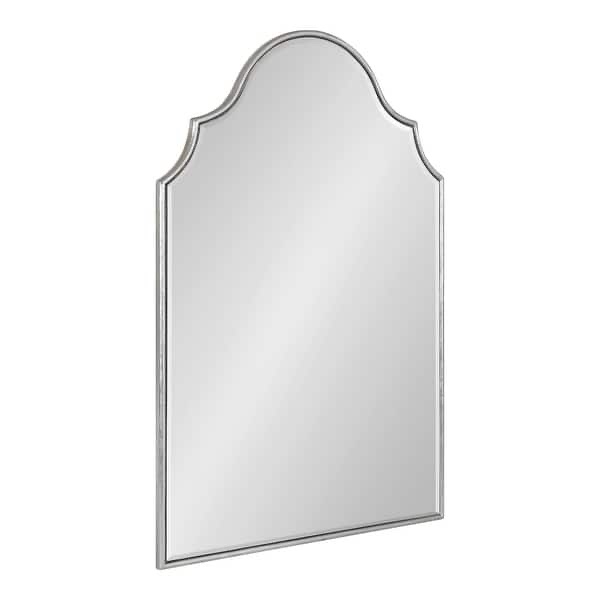 Kate and Laurel Leanna Framed Arch Wall Mirror - 20x30 - Silver
