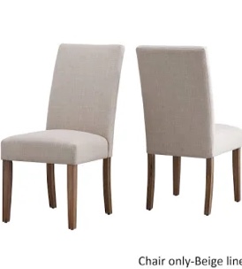 iNSPIRE Q Potomac Slipcovered Rolled Back Parsons Chairs (Set of 2) by Artisan