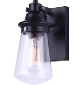Korber Outdoor Lantern, Oil Rubbed Bronze Finish, Clear Glass Shade