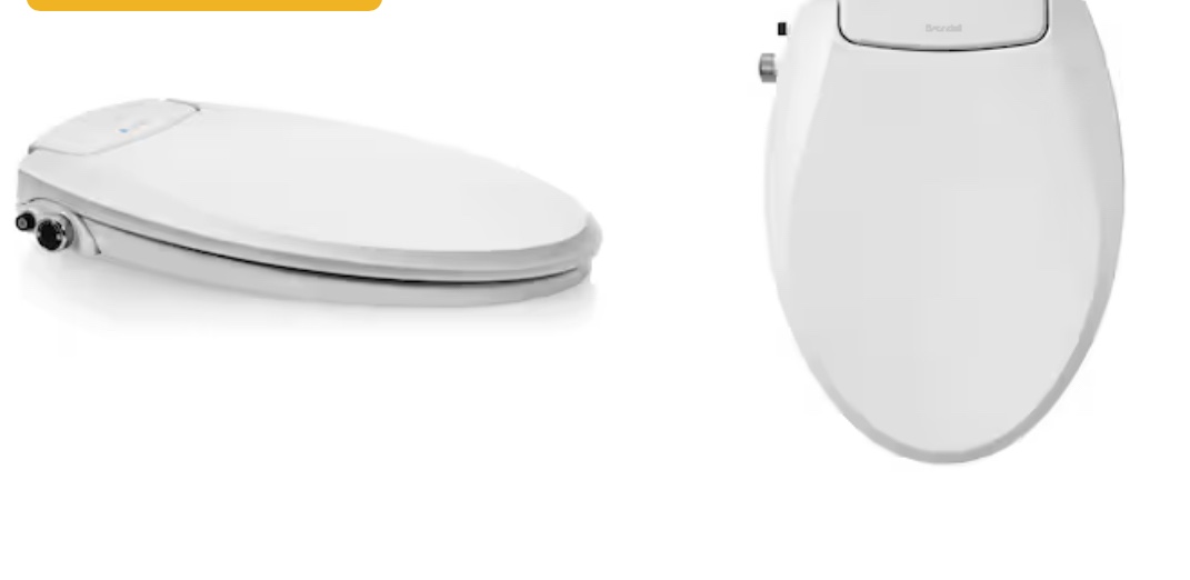 Brondell Swash Ecoseat White Round Bidet System