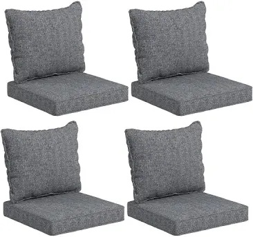Outsunny 8-Piece Patio Chair Cushion and Back Pillow Set