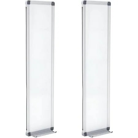 Slim Skinny Whiteboard with a Tray to Do List Portable Narrow Tall Dry Erase Board for Door Wall Mounted Aluminum Magnetic Board for Kids Home Classroom Office School, 7.9"x 31.5"