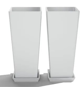 Tall Planter Set of 2 Large Indoor and Outdoor