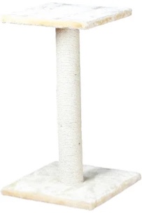 TRIXIE Espejo 27" Cat Scratching Post with Plush Platform, Sisal Cat 