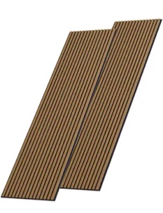 2pc x 94.5" x 24" 3D Acoustic/Sound proof Wood Slat Wall Panels(2)