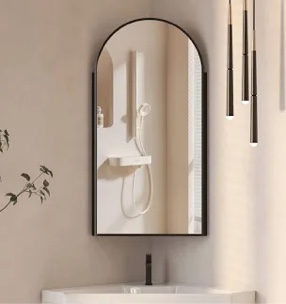 36” Corner Arched Medicine Cabinet With Mirror, Medicine Cabinet With 2Corner Arched Medicine Cabinet With Mirror, Medicine Cabinet With 2