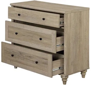86x40x78 cm. Scarlett 33.9" W 3 - Drawer Dresser