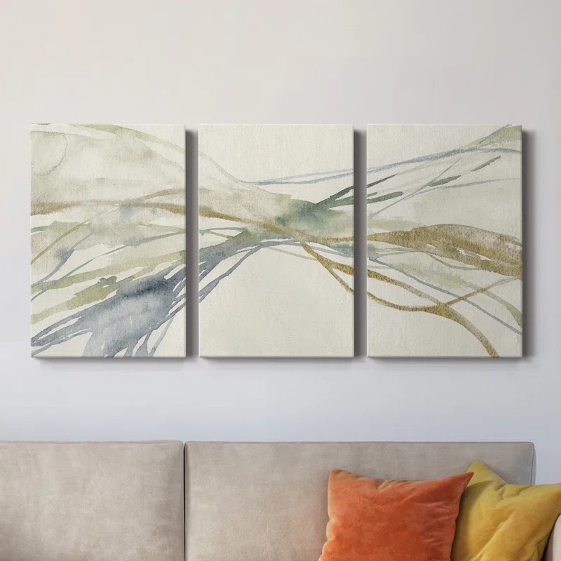 Watercolor Waves I - Premium Gallery Wrapped Canvas