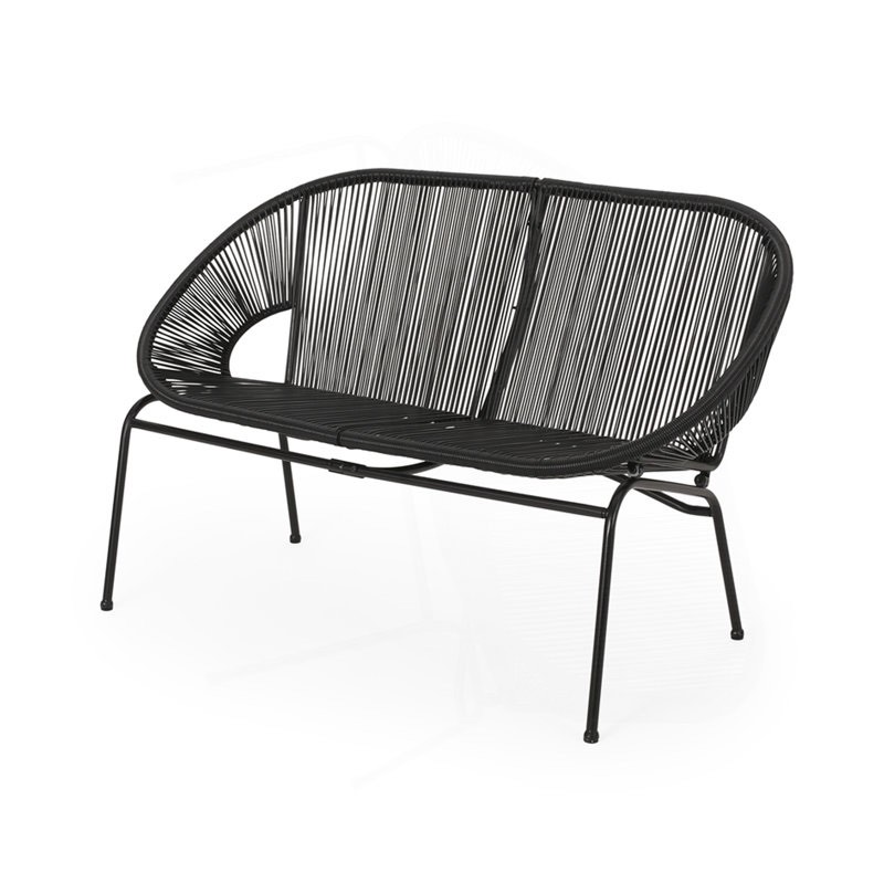 CONDESSA LOVESEAT Black 32x37 