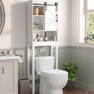 Over The Toilet Storage Cabinet, Farmhouse Bathroom Cabinet