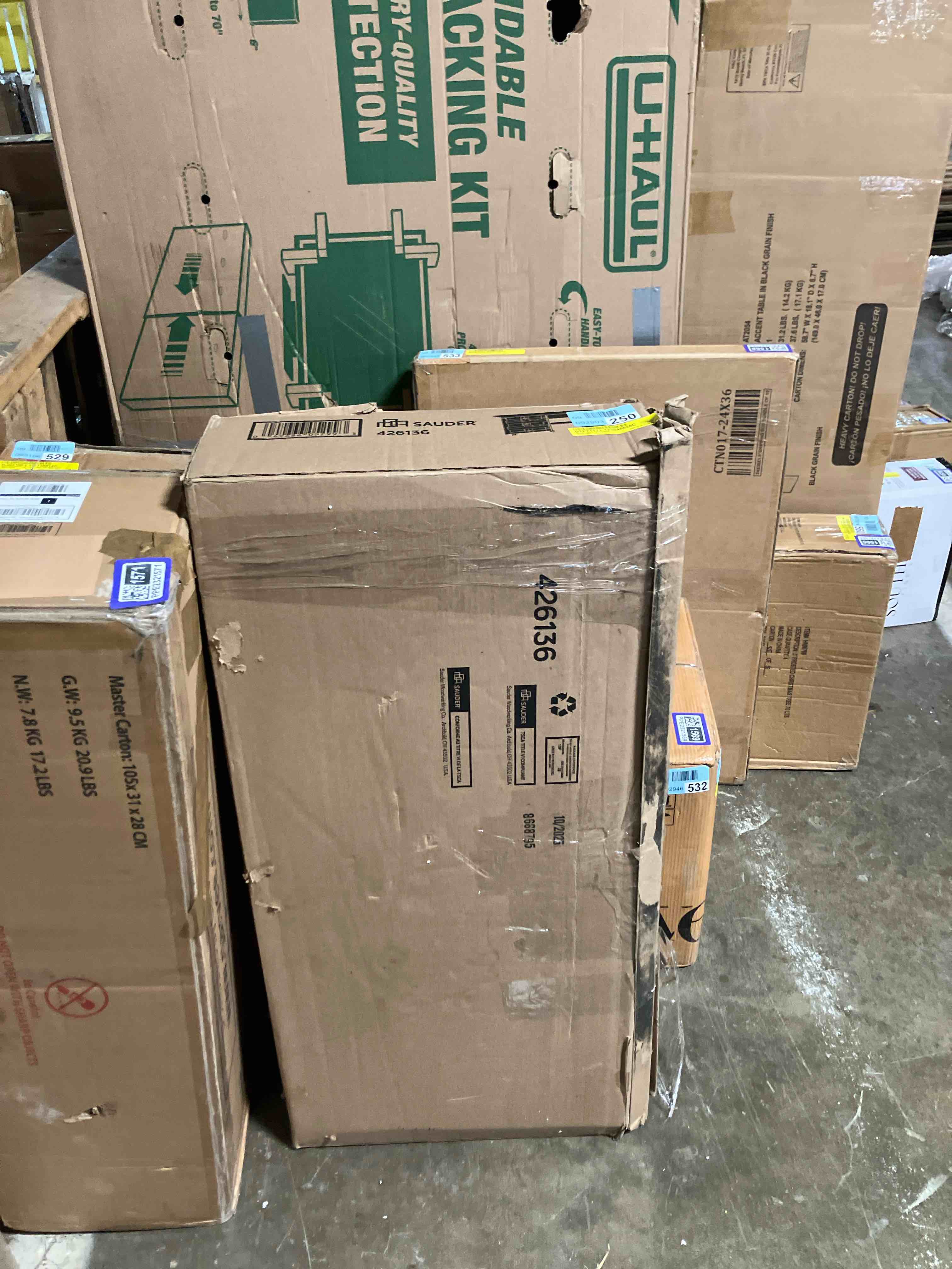 Condition photo showing New/Like New for Sauder Storage Sewing and Craft Cart  Mystic Oak Finish