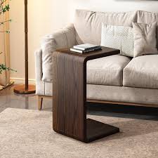 Heleana C-Shaped End Table for Couch, Sofa Side Table