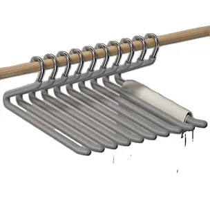 Flocked Goose-Shaped Pant Hangers