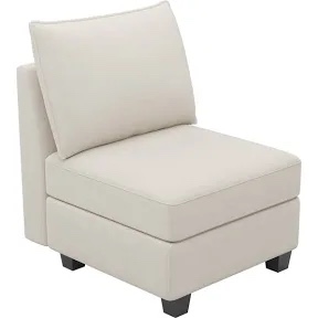 Allinson Velvet armless single chair seat Module for sectional  