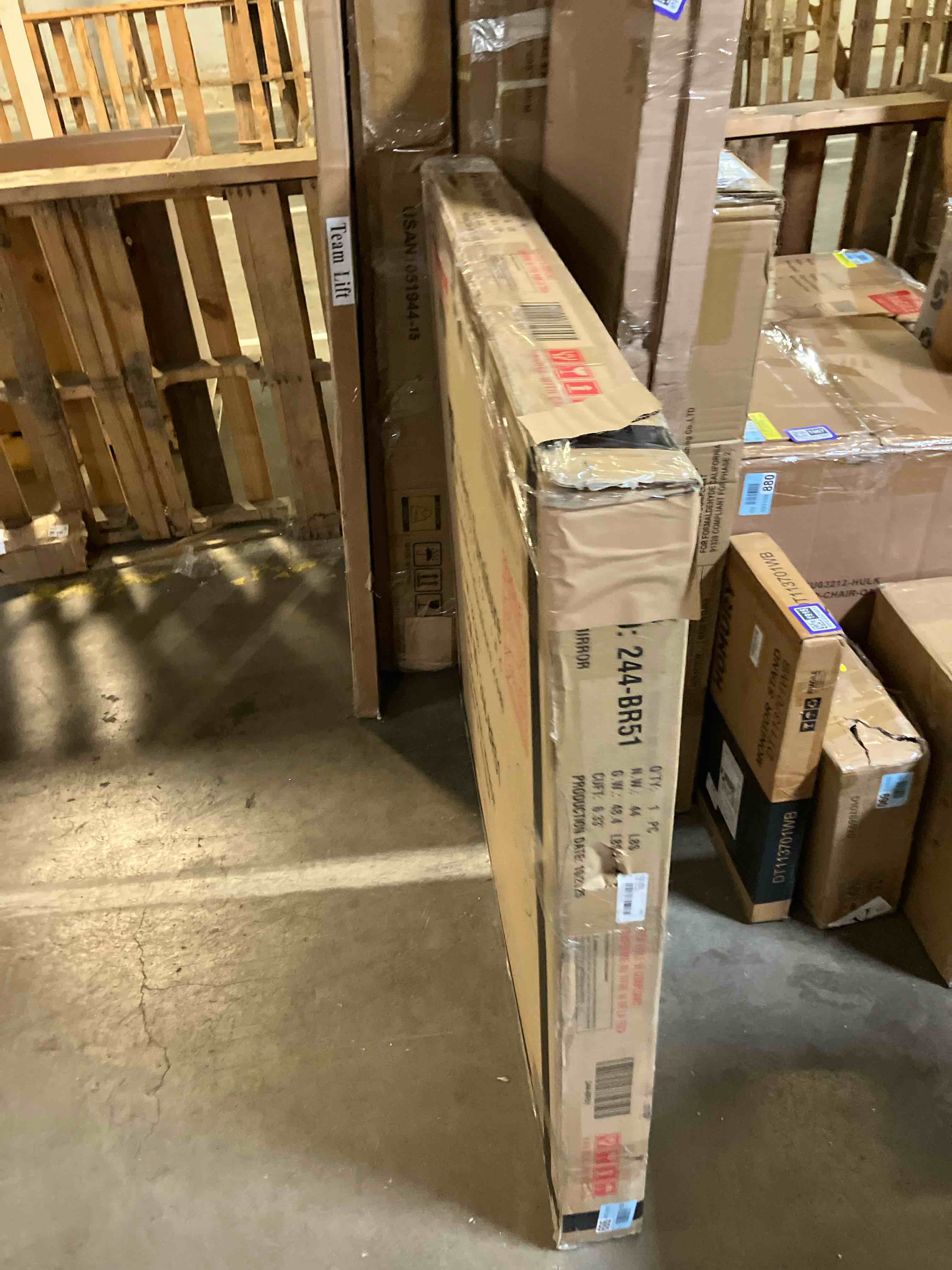 Condition photo showing New/Like New for 46” x 43” liberty furniture Madison Cream Mirror