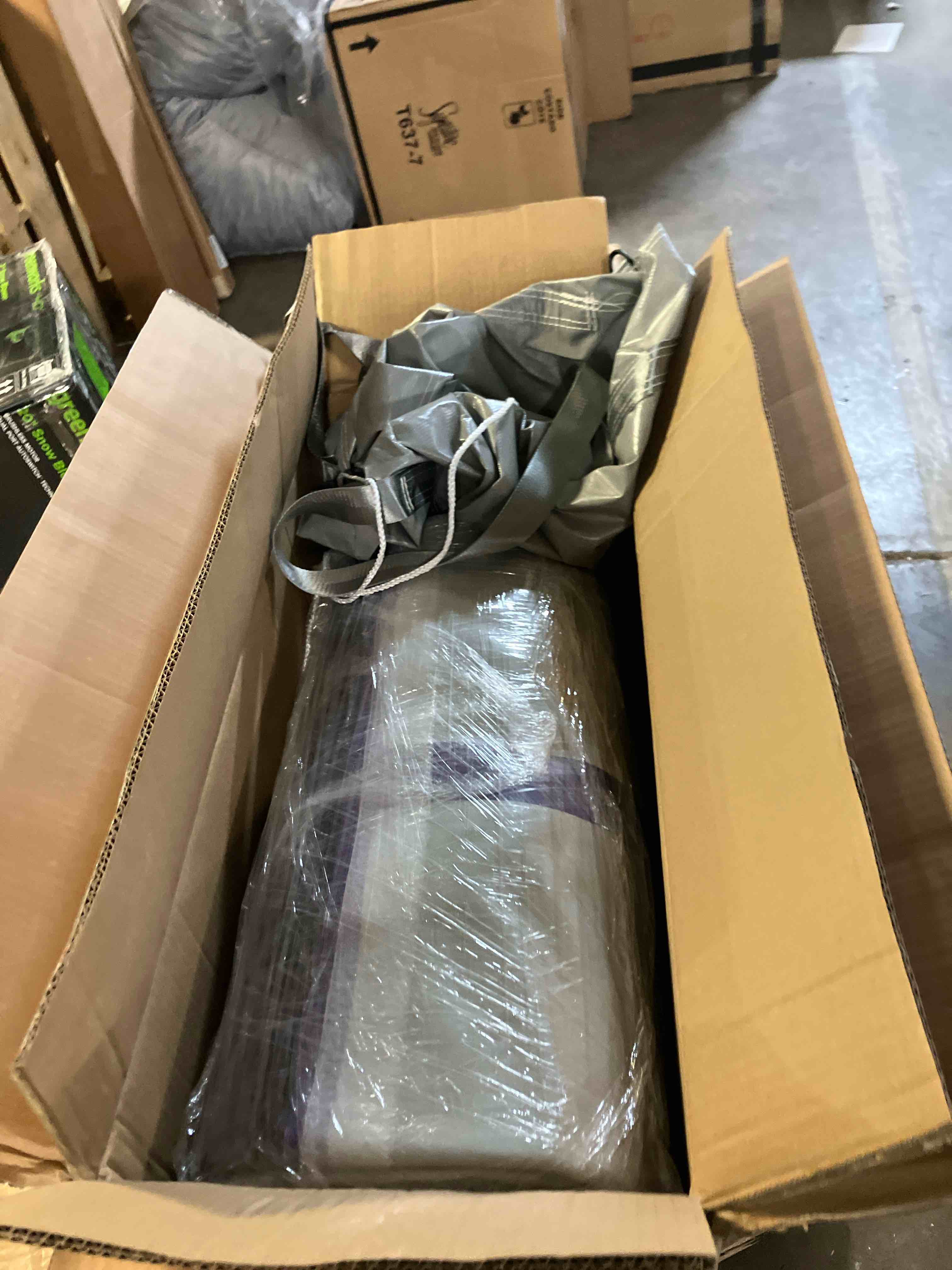 Condition photo showing New/Like New for Air Mat Tumble Track, Gymnastics Mats Tumbling Track with Electric Air Pump for Home Use Cheerleading Training Kids Gym Yoga Black 10ftx3.3ftx4inch