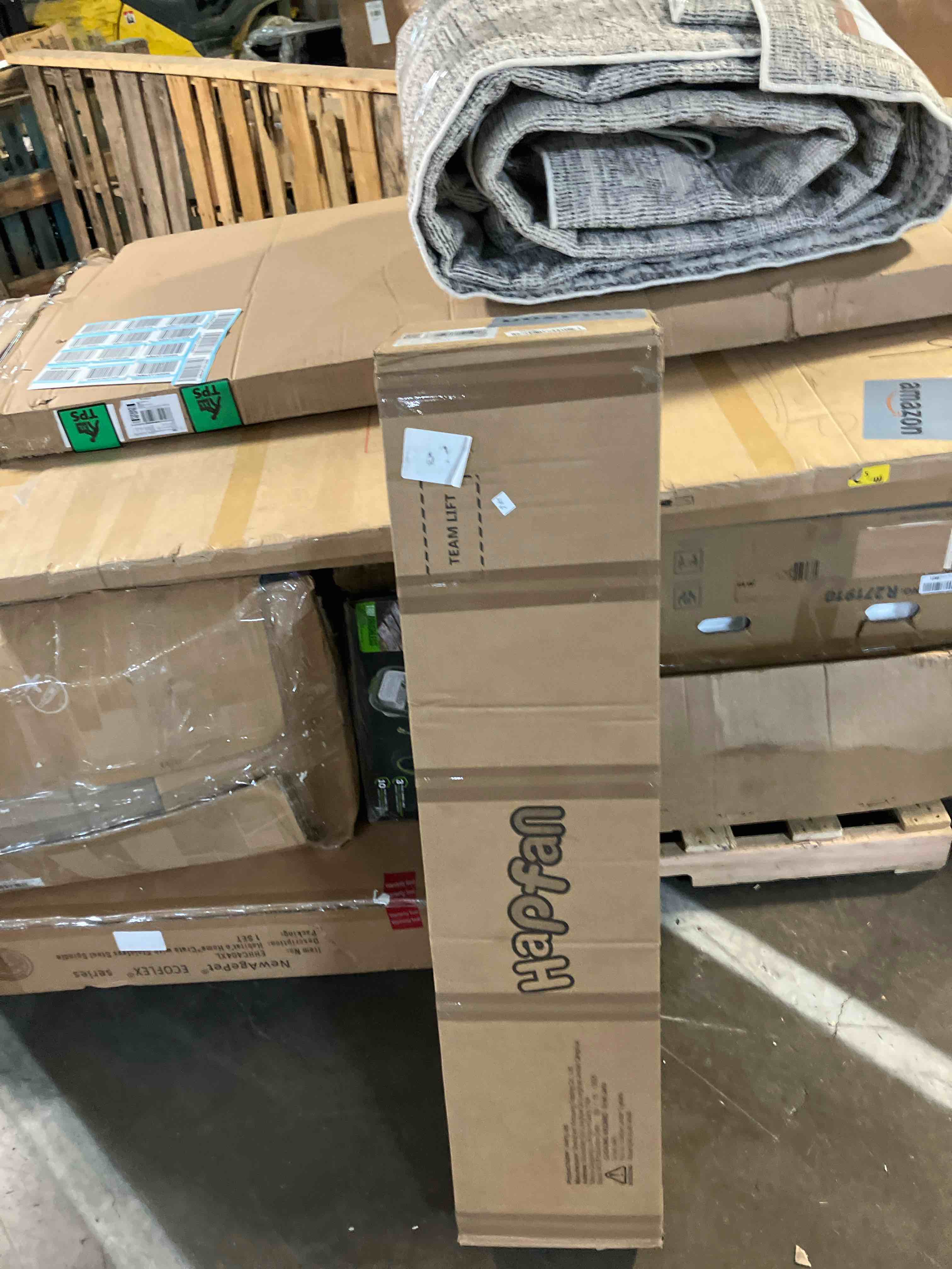 Condition photo showing New/Like New for Hapfan 500lb Heavy Duty Metal Swing Sets for Backyard with Saucer Swing, Kids Triple Outdoor Swingset, Easy to Assemble