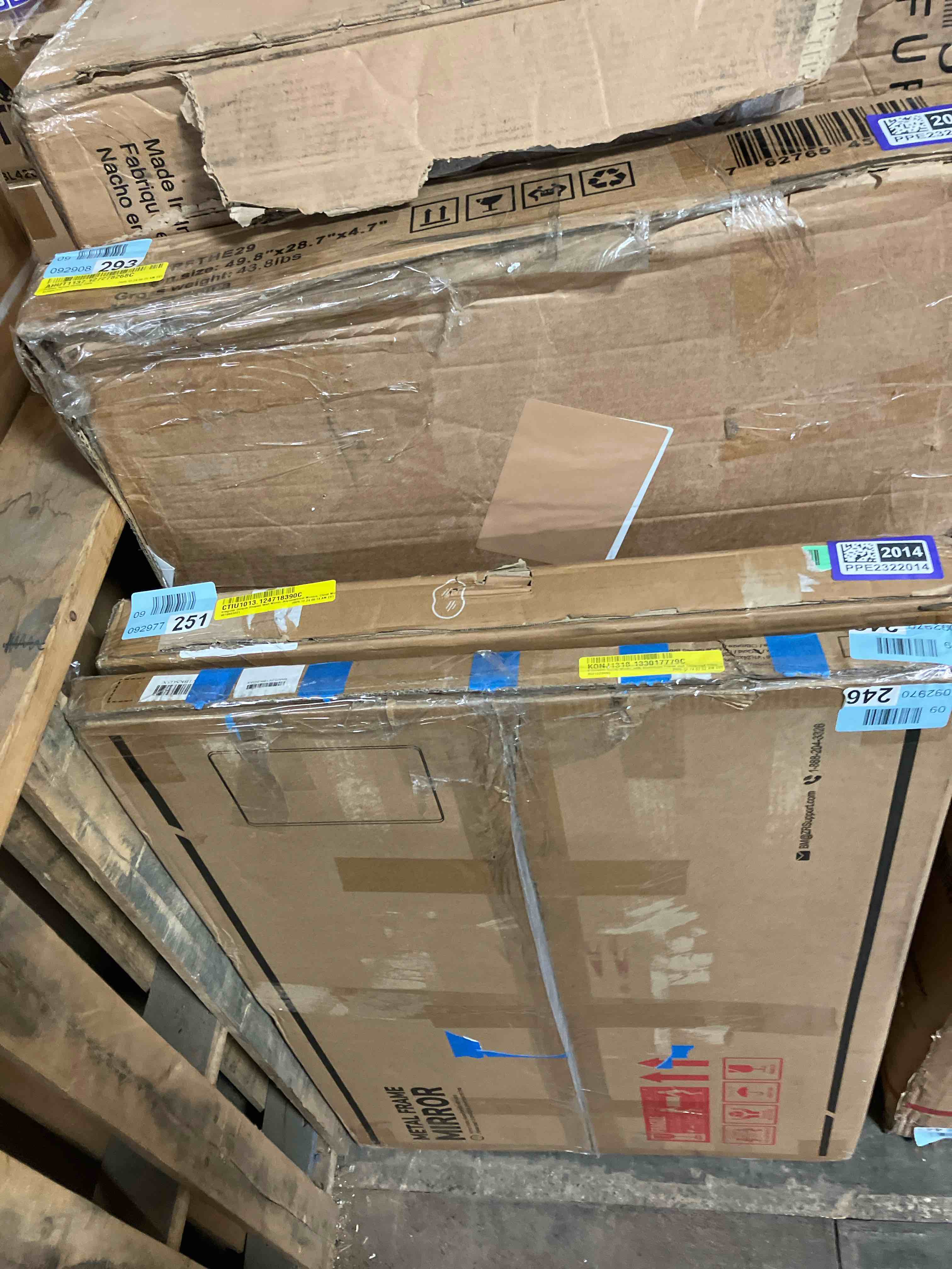 Condition photo showing New/Like New for Bathroom Vanity Mirror with Aluminum Frame and Tempered Glass 36” x 30”