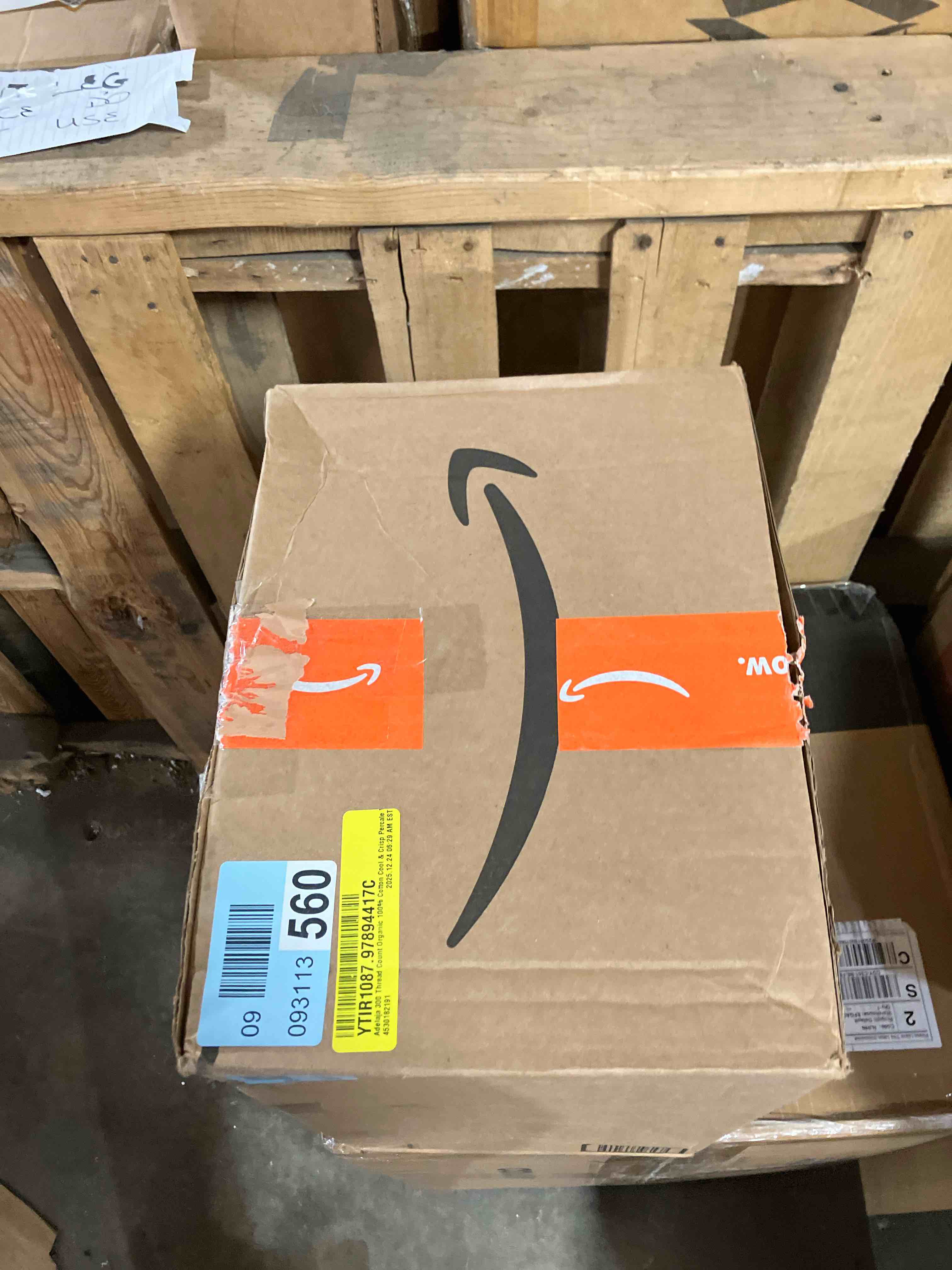 Condition photo showing New/Like New for Adelaja 300 Thread Count Organic 100% Cotton Cool & Crisp Percale Queen 