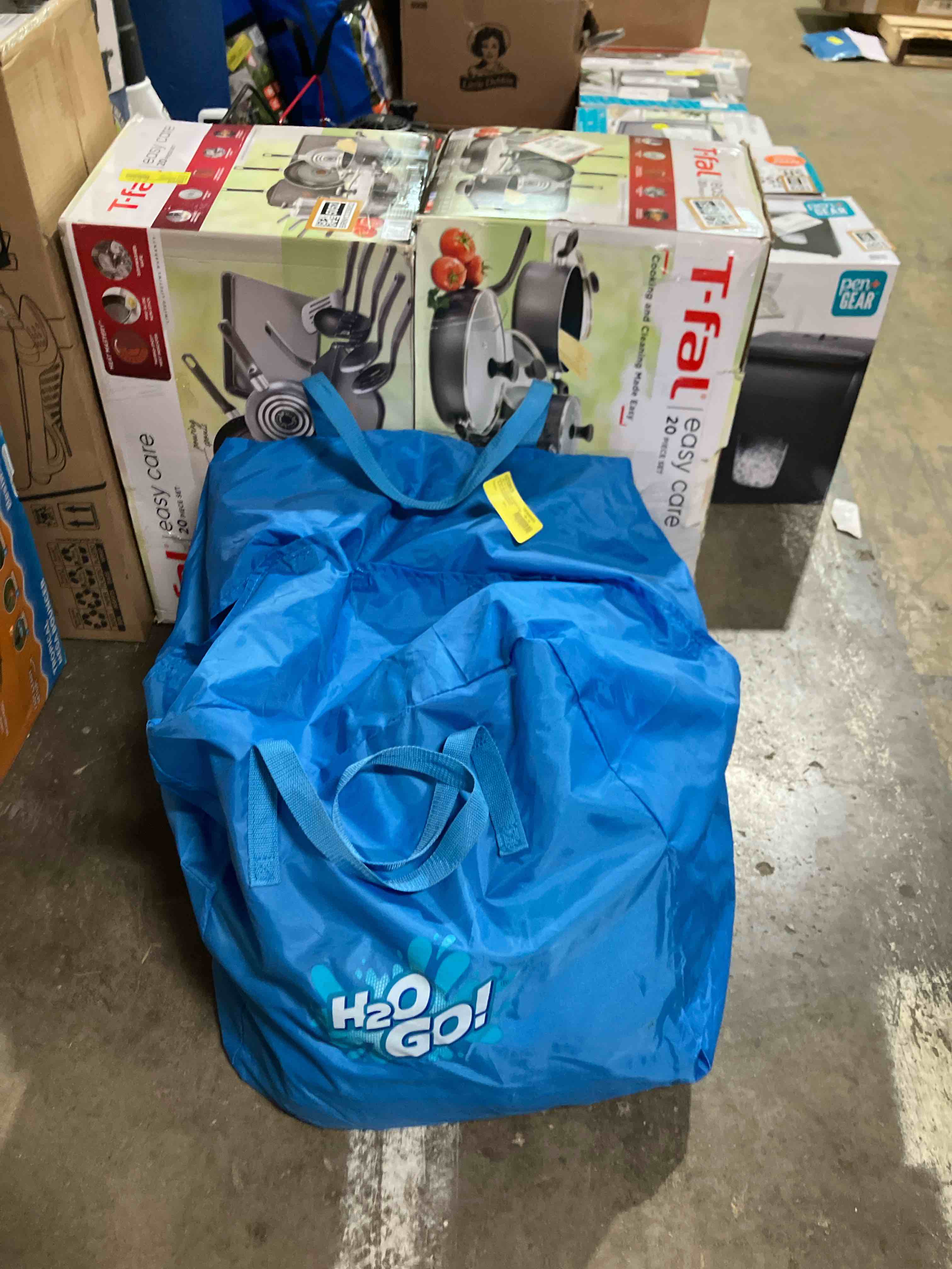 Condition photo showing As Is for H2OGO! Kids Tropical Outdoor Inflatable Mega Bouncer (Used, does not come with box or pump)