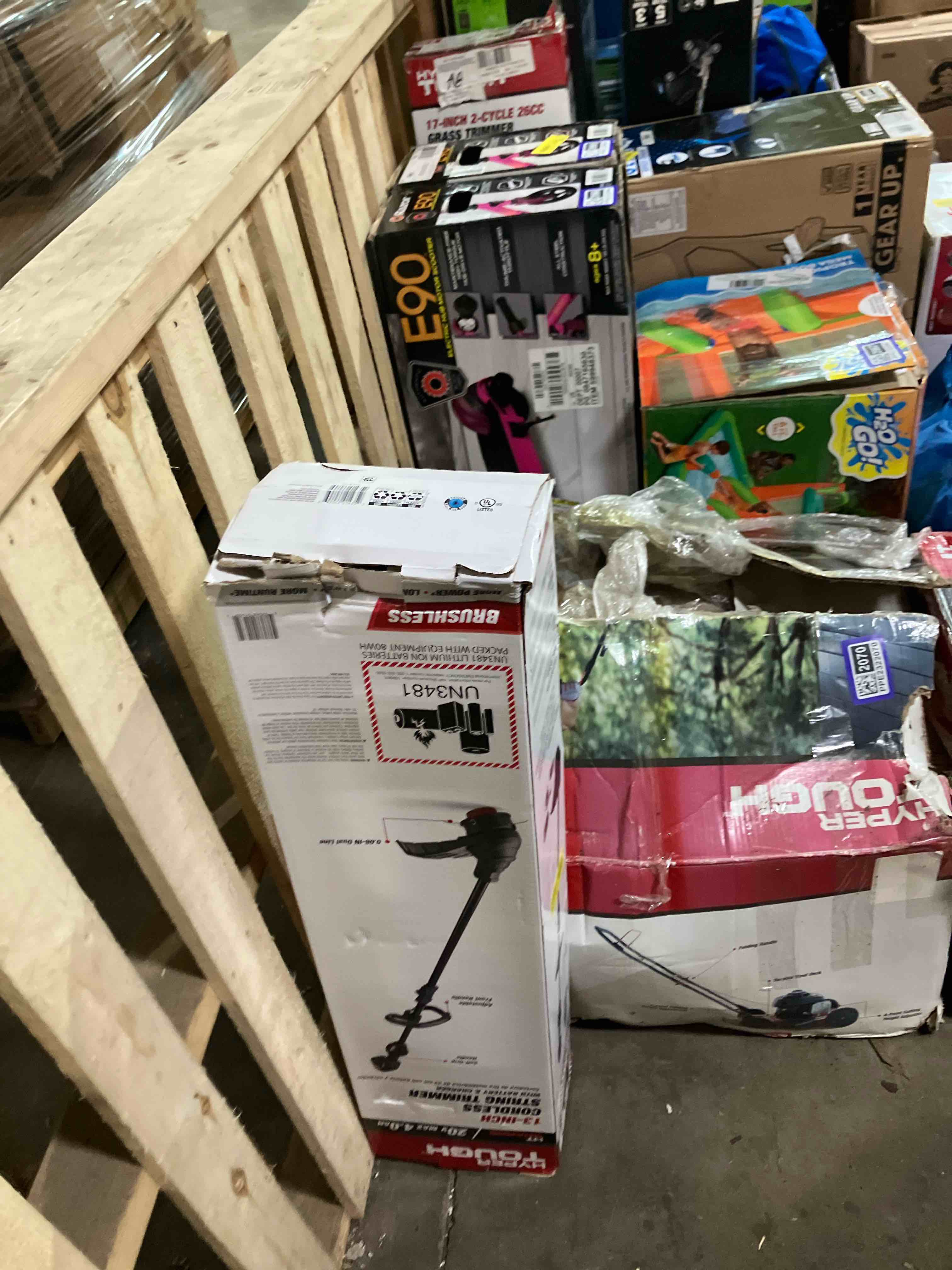 Condition photo showing New/Like New for Hyper Tough 20V 13 Brushless String Trimmer with Rapid Reload Trimmer Head HT22-401-03-02