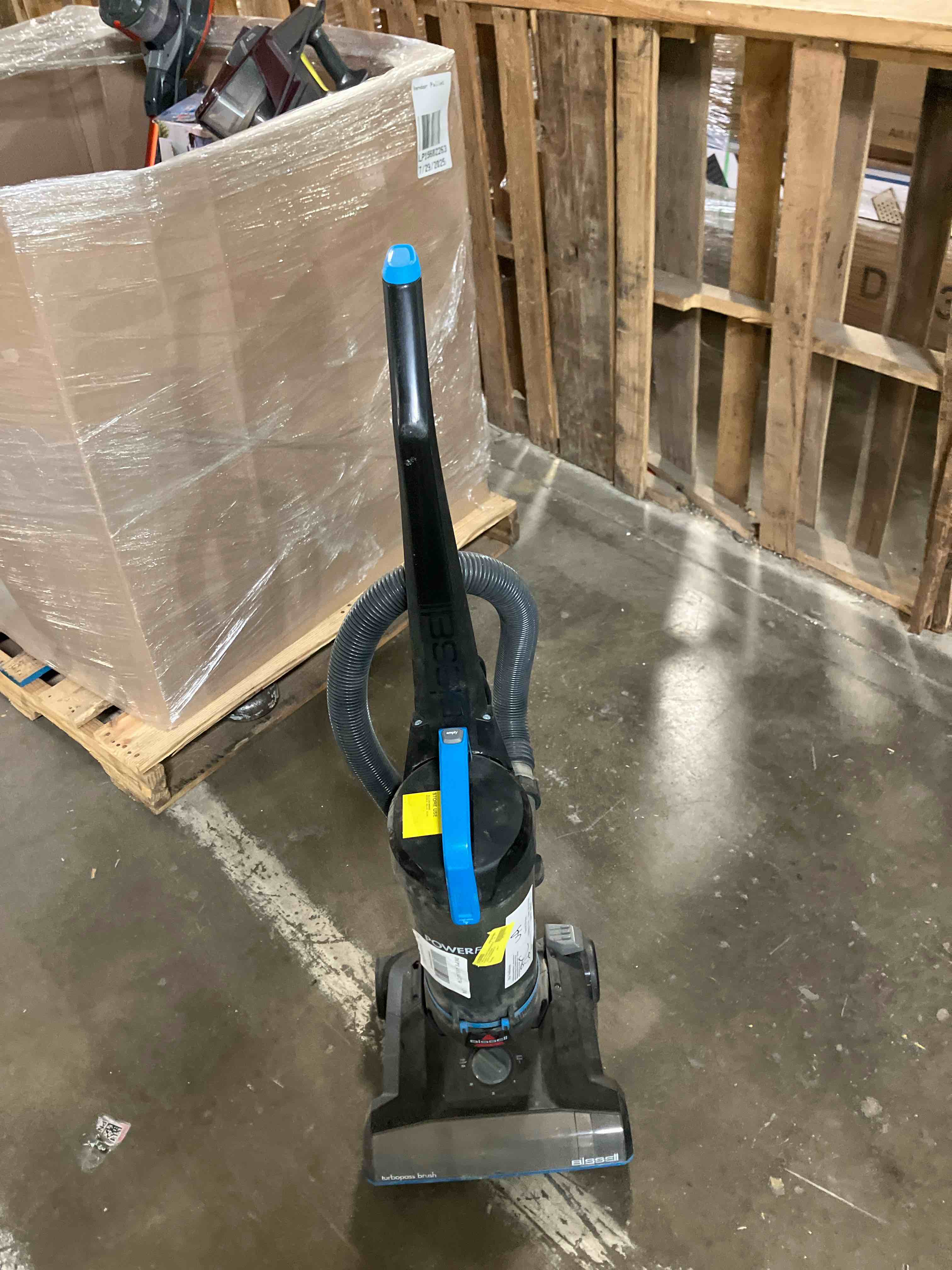 Condition photo showing As Is for BYSELL Bagless Upright Vacuum, Powerful Suction for Pet Hair & Multi-Surface Cleaning, Scatter-Free Technology, Large Dirt Tank, 23ft Cord, 5 Height Settings (Used)