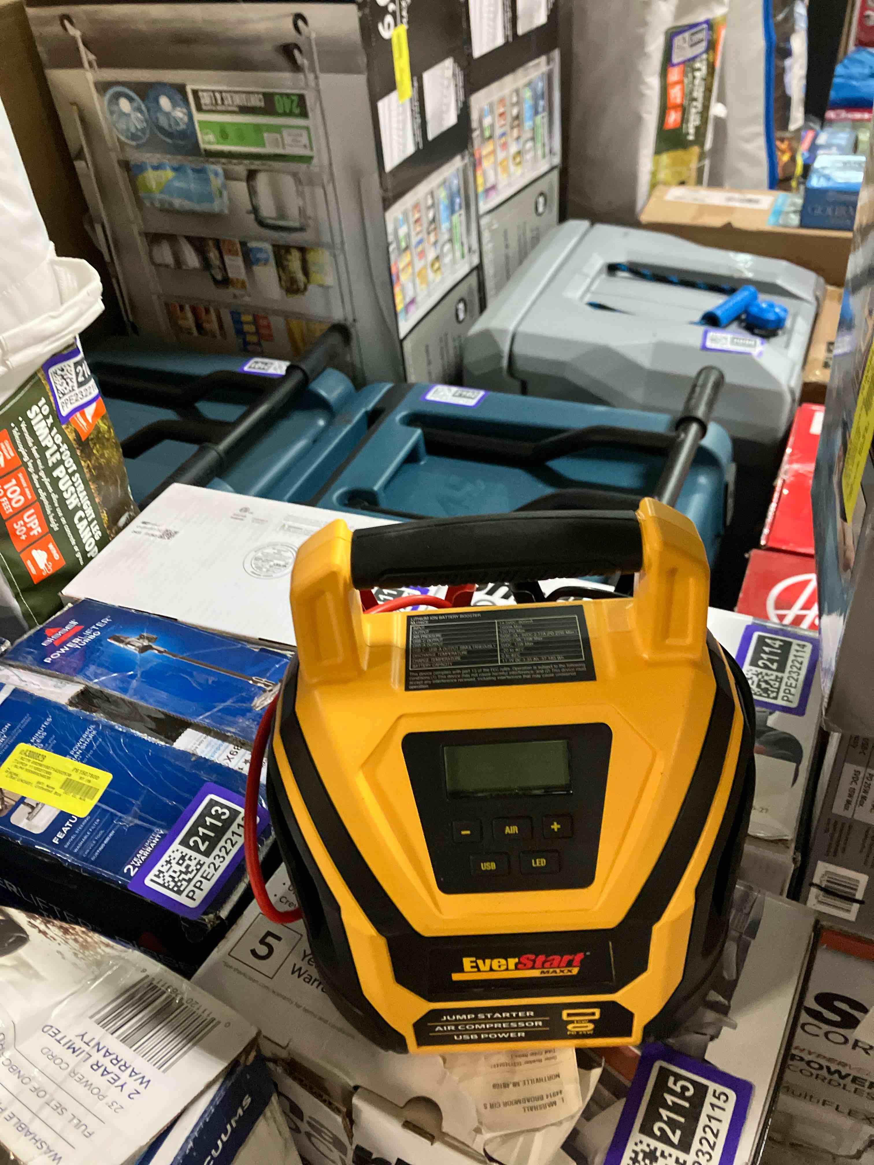 Condition photo showing New/Like New for EverStart 1600 Amp Lithium Jump Starter with Air Compressor