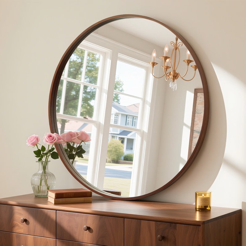 Baltic Wood Novelty Wall Mirror
