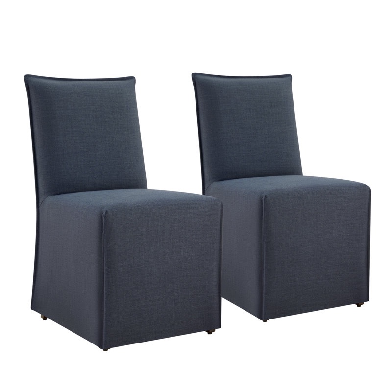 Jaffson Slipcover Upholstered Dining Chair (Set of 2) 