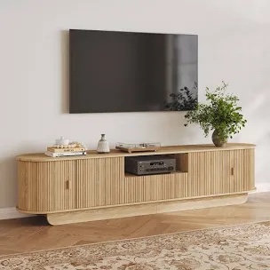 86.6" curved tv stand