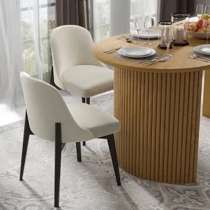Ladaker Dining Chairs Kitchen Chairs with Wood Legs