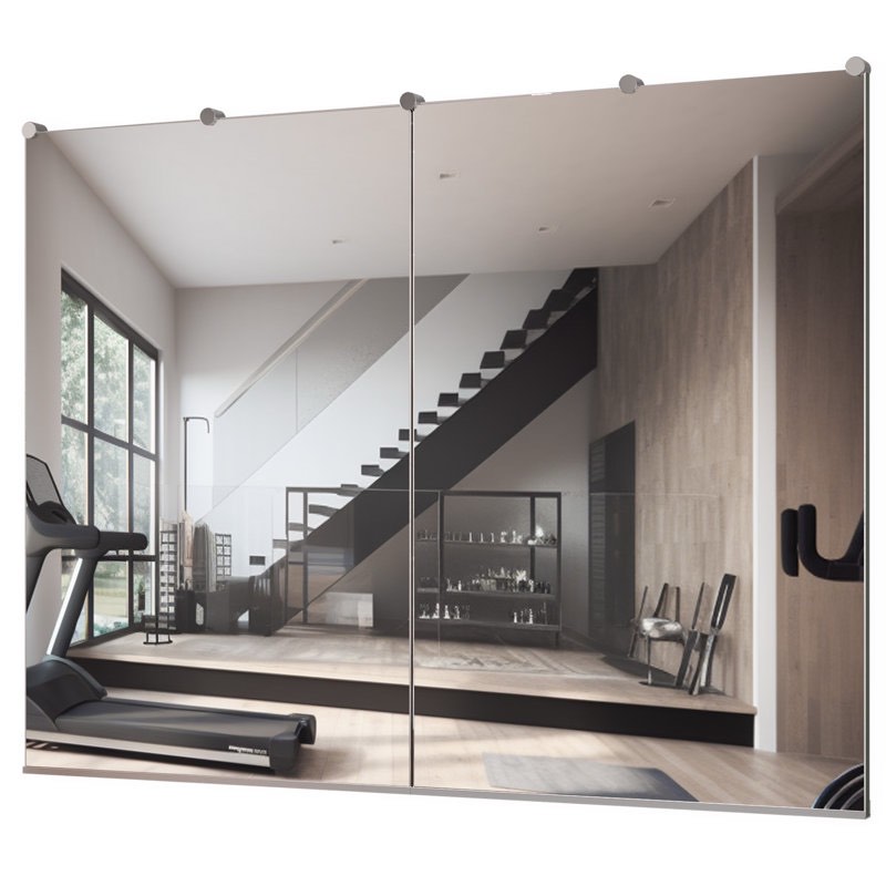full length rectangle wall mirror home gym mirror dance studio mirror tempered glass mirror