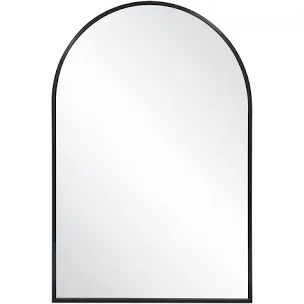Maeve 24" W x 36" H Transitional Arched Framed Bathroom Wall Mirror