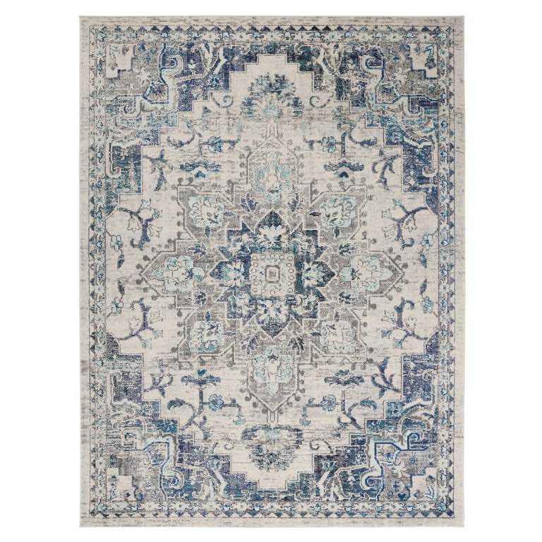 SAFAVIEH Madison Dalia Oriental Area Rug, Ivory/Grey, 8' x 10'