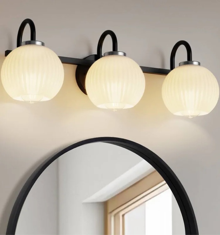 Ebern Designs Catoe Modern 3-Light Vanity Fixture (2 boxes)