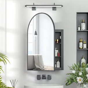 Poulton W H Frameless Medicine Cabinet Mirror 4 Adjustable