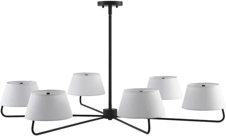 Joss & Main 6-Light Matte Black Chandelier