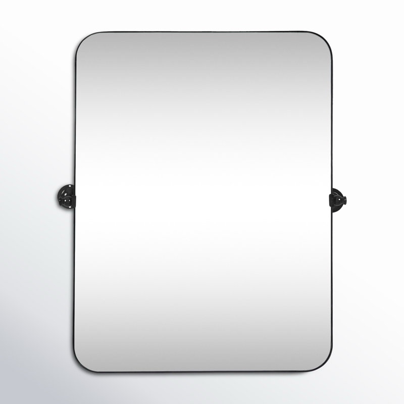 Qualls Metal Flat Wall Mirror