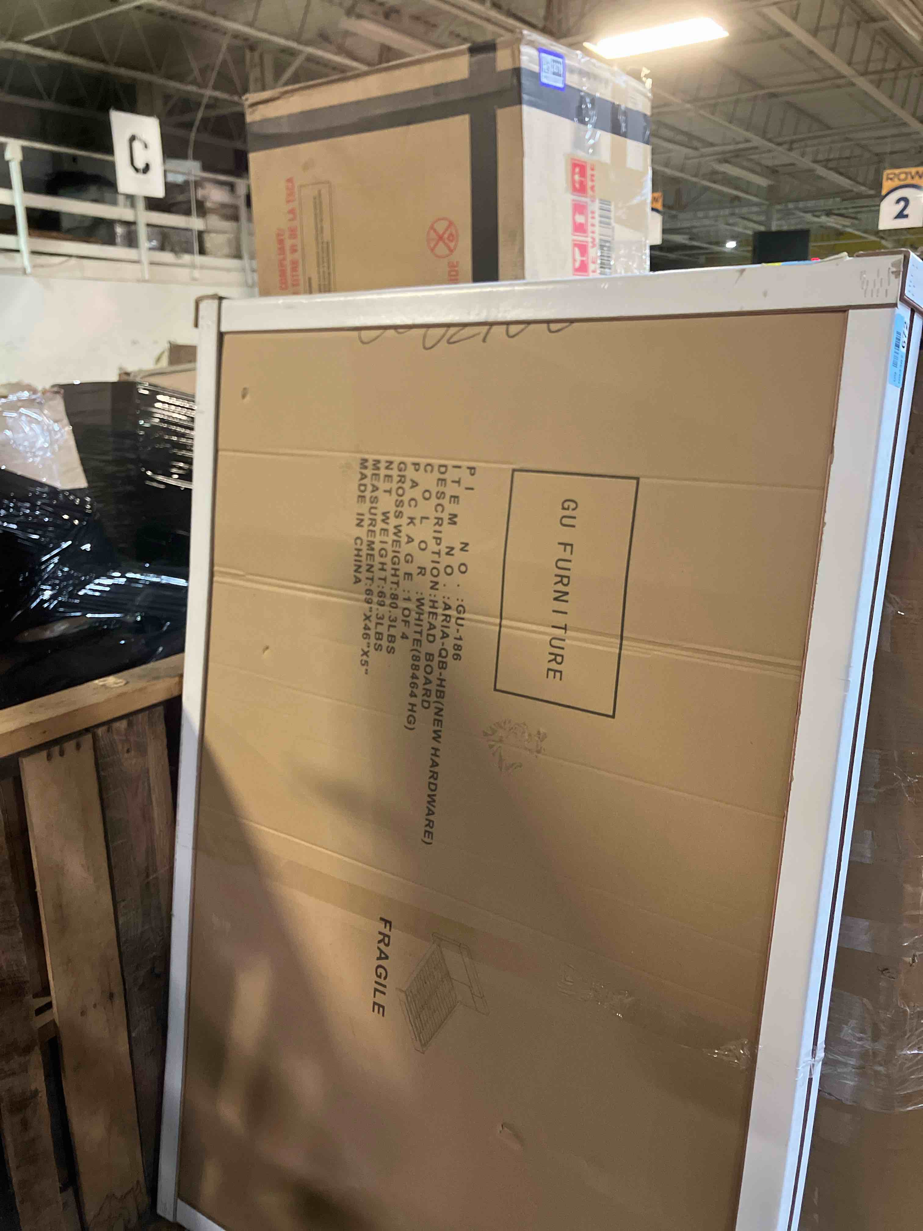 Condition photo showing Good Condition for Global furniture Queen Headboard ONLY