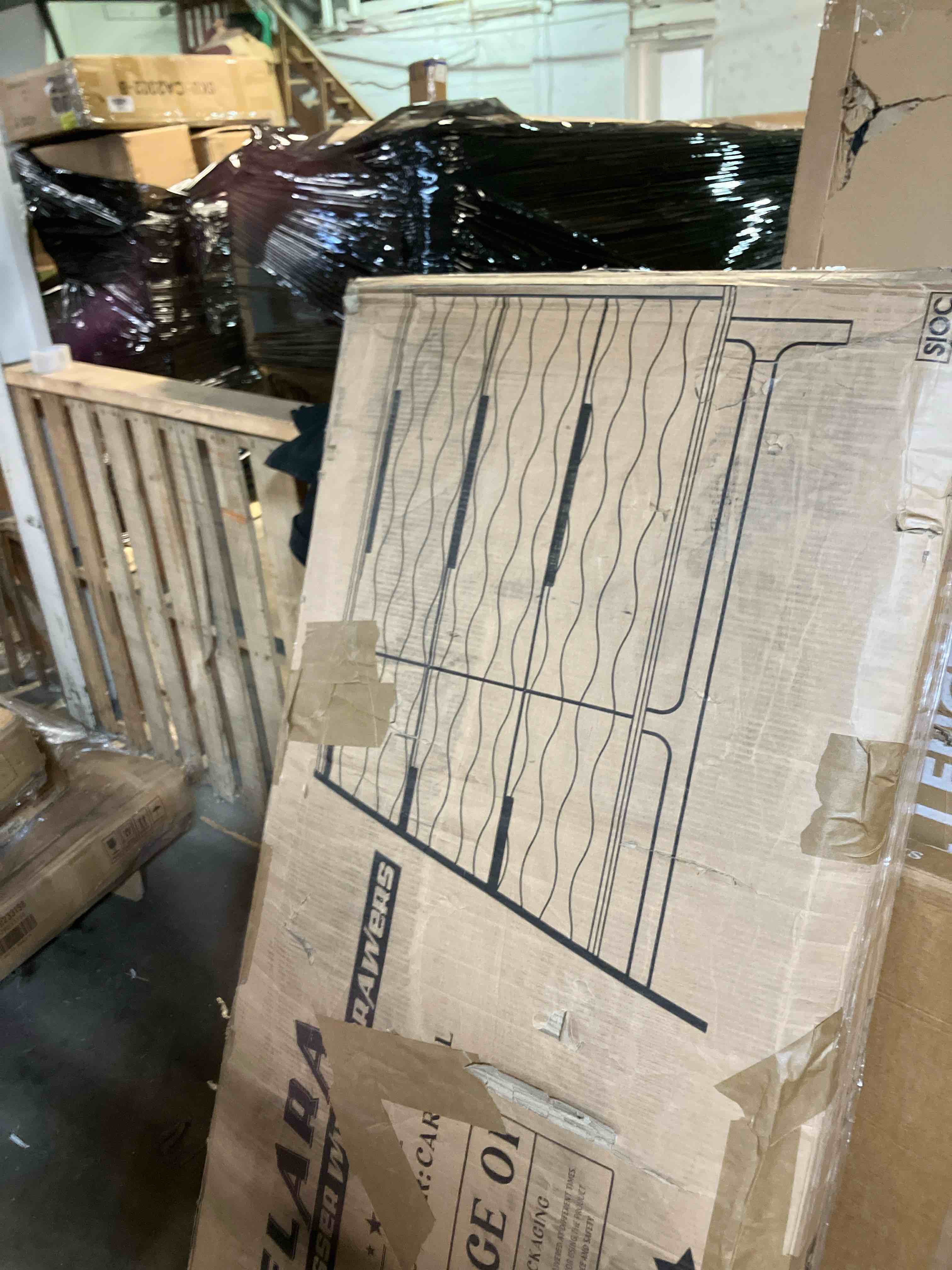 Condition photo showing As Is for ACACIA Harmony 6-Drawer Dresser (Incomplete box 1 missing box 2)