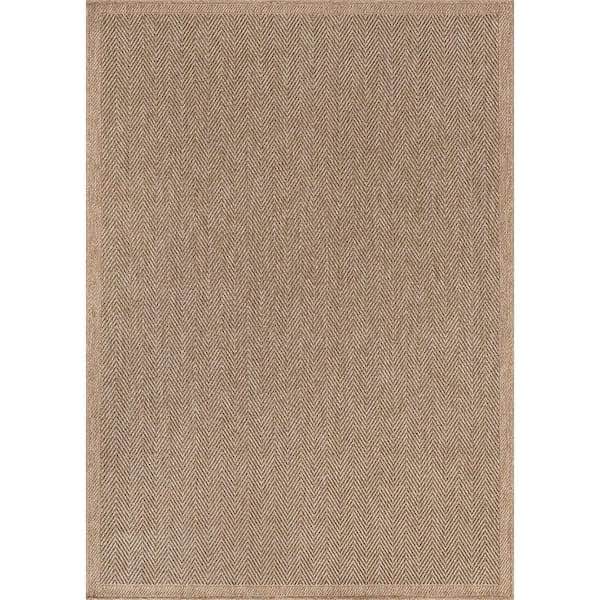 easy jute natural 9 ft. x 12 ft. stripes indoor outdoor area rug