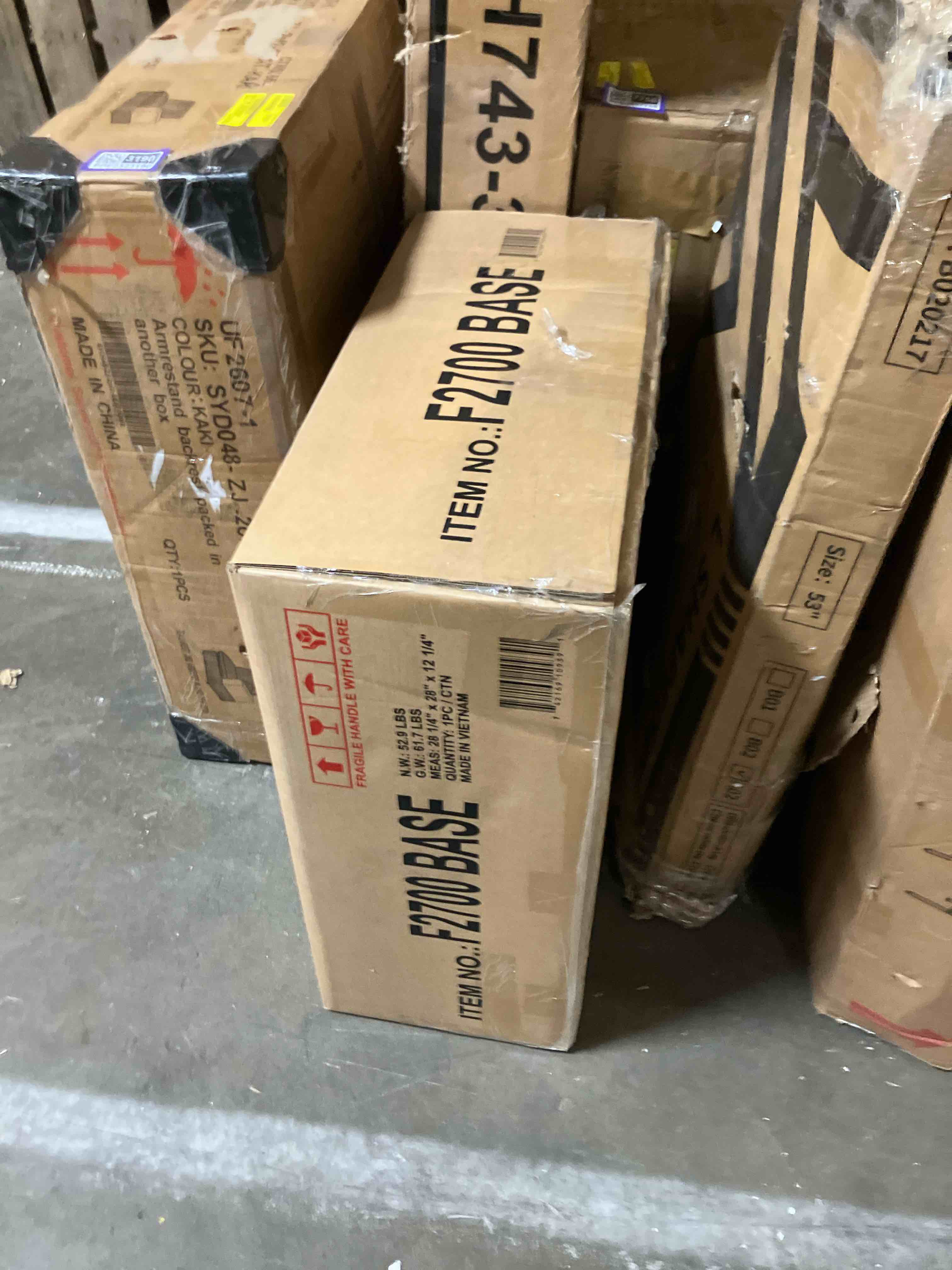 Condition photo showing As Is for Modern Dining Table Round Counter Height with Built-in Leaf Storage Shelf Lazy Susan Functional Kitchen Living Room Tables Wood Luxury,Gray-MDF-2 (Table base only)