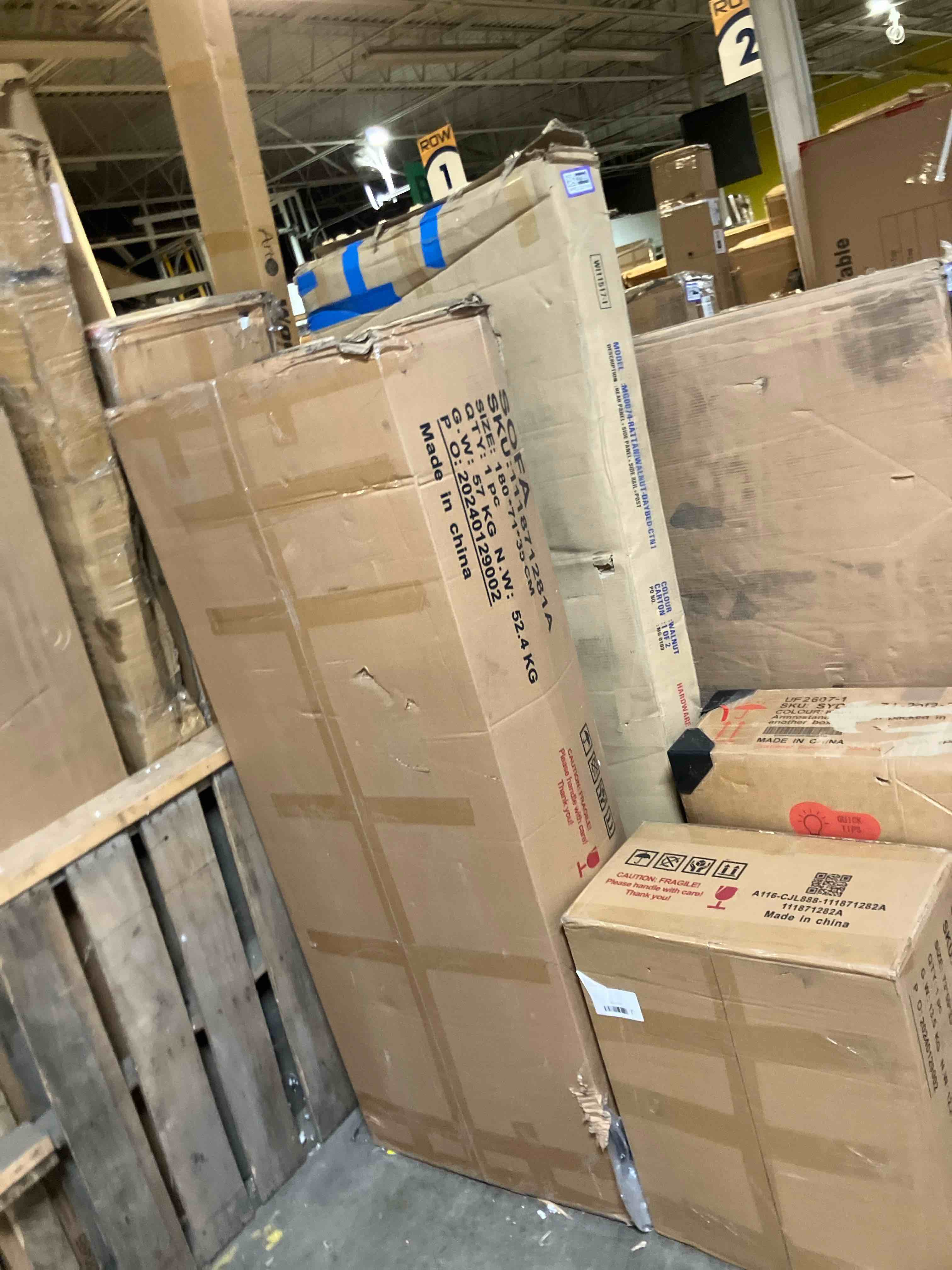 Condition photo showing New/Like New for Mjkone Convertible Sectional Sofa Couch, 3-Seat L-Shaped Sofa with Storage Ottoman, Wooden Couch Legs Modern Linen Fabric Reversible Chaise for Living Room, Studio, Apartment - Beige (2 boxes)