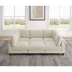Kyanne Priyen 98" Wide Symmetrical beige