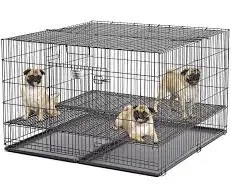 Midwest Puppy Playpen with Plastic Pans and 1/2  Floor Grid