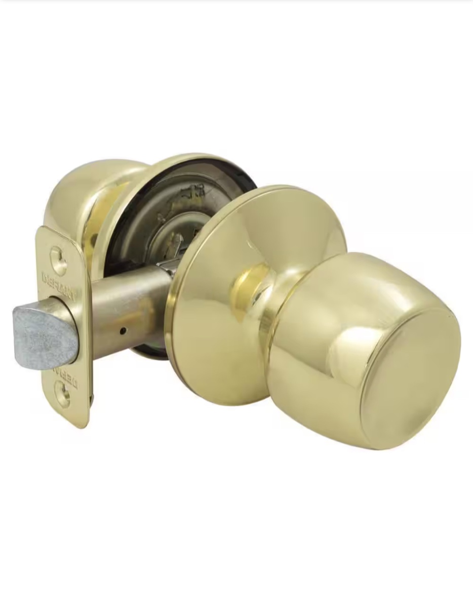 Brandywine Polished Brass Hall/Closet Door Knob(set of 4)