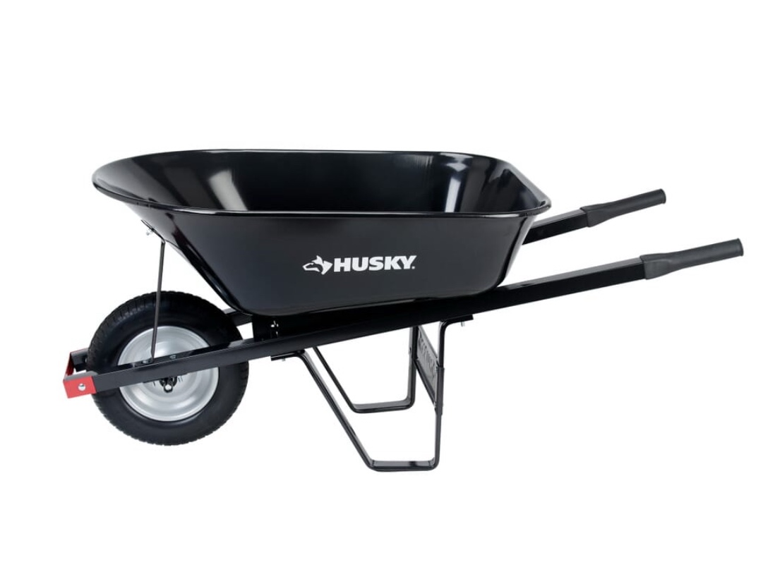 HUSKY steel Wheelbarrow 6 cu. ft.