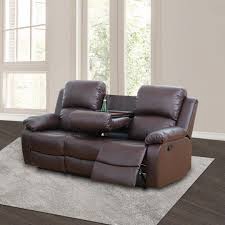(Missing 2 boxes) Laivi 2-Piece Vegan Leather Manual Reclining Living Room Sofa Set